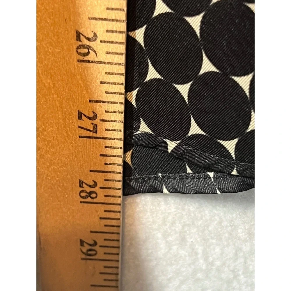 Zara Women's Small Button Down Shirt Black White Circle Print Long Sleeve - Picture 6 of 10